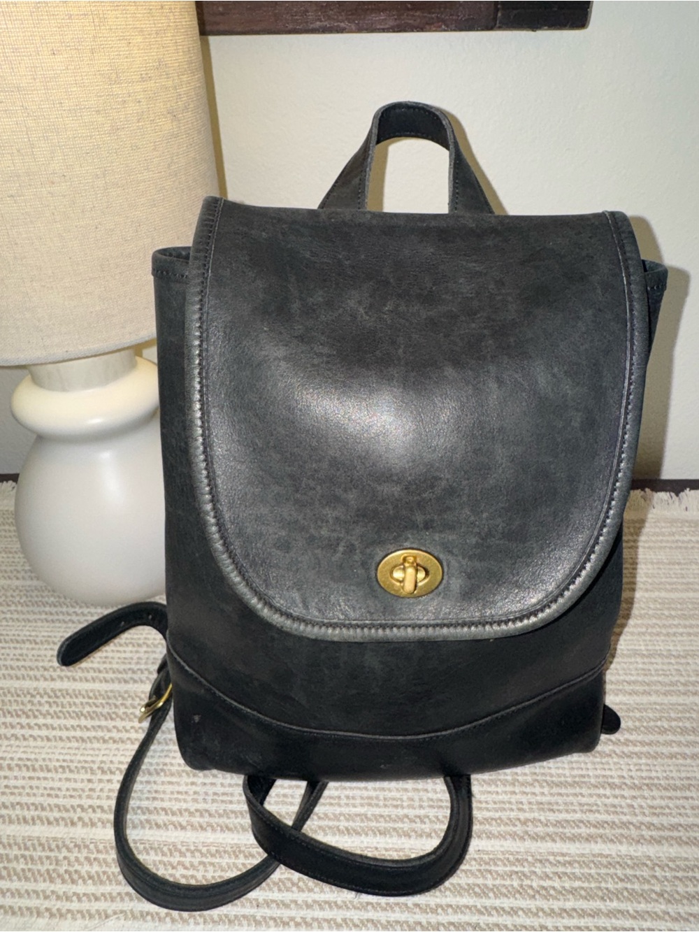 Vintage Coach 9791 Black Backpack